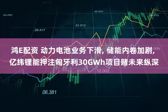 鸿E配资 动力电池业务下滑, 储能内卷加剧, 亿纬锂能押注匈牙利30GWh项目赌未来纵深